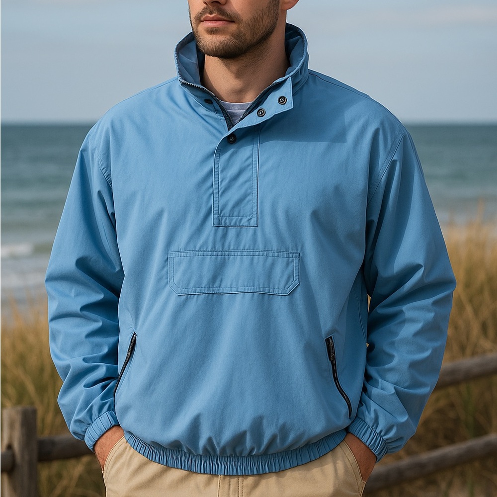Tres Bien Light Blue‎ Windbreaker Jacket